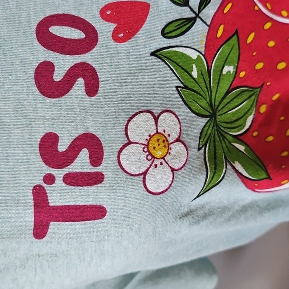 District Heather Mint Green Graphic Print Tee NWOT - Picture 5 of 15